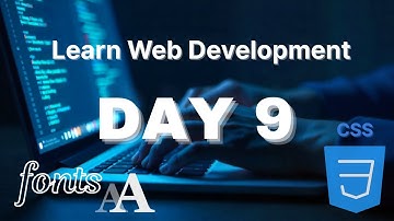 Learn Web Development  | Day 9: CSS Font Size, Font Weight, Font Family, Text Shadow