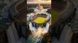 What If Niagara Falls Had a Football Stadium? 🏟️