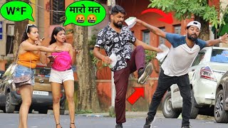 Forcefully Marketing Prank on Public 😱😳 Pamphlet Giving Prank by PrankBuzz