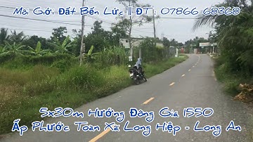 Bán đất thổ cư Phước Toàn Xã Long Hiệp Huyện Bến Lức Long An ĐT‘0786668368’