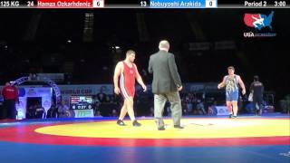 7Th Place 125 Kg Hamza Ozkarhdeniz Turkey Vs Nobuyoshi Arakida Japan