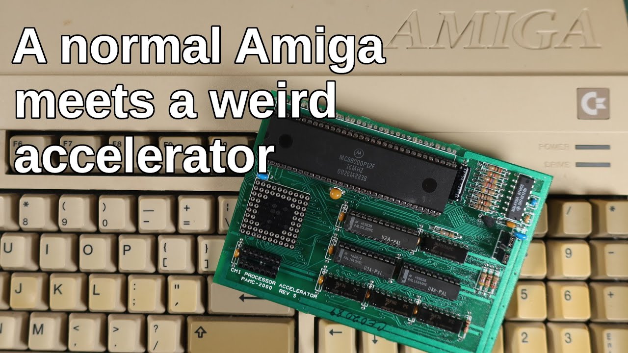 Weird CPU accelerator for a normal Amiga 500 - YouTube