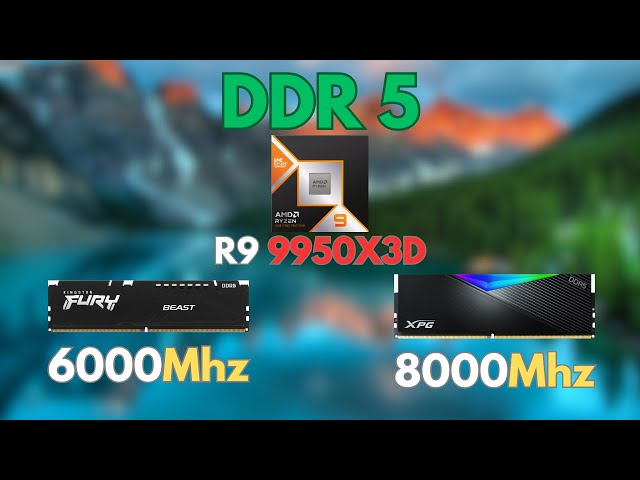 Is DDR5-8000 Worth It? | Ryzen 9 9950X3D + RTX 5090 — DDR5 6000 vs