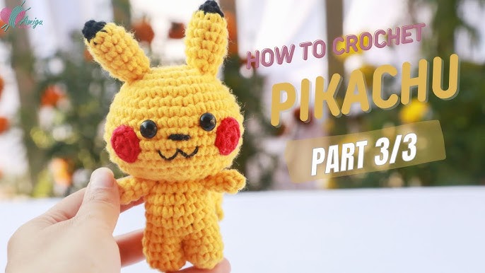 Part 1/2] Pikachu Crochet Free Pattern Amigurumi Tutorial 