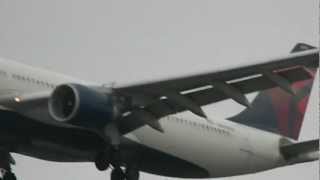 Delta Airlines Flight DL591 Paris, FR (CDG)-Detroit, MI (DTW) Airbus A330-300: Landing