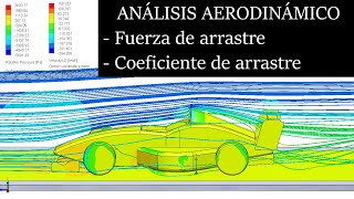 Simulación aerodinámica | Fuerza y coeficiente de arrastre | Flow Simulation | SolidWorks