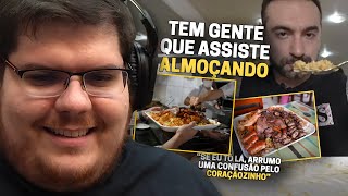 CASIMIRO REAGE: CORBUCCI BUGANDO O SELF-SERVICE DE CHURRASCO NO ALMOÇO | Cortes do Casimito