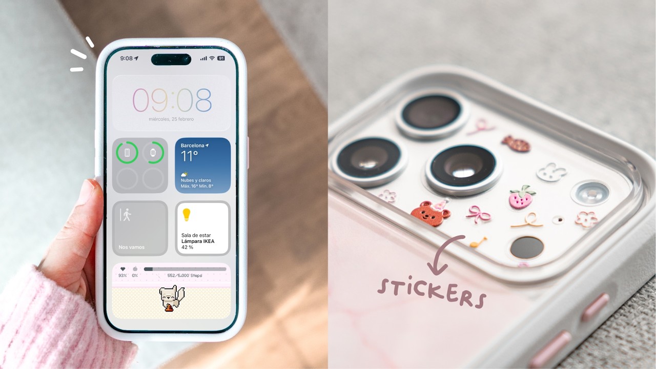 🫧 Organiza y decora así tu iPhone en 2026 | trucos, widgets, apps, iOS 26.3, stickers 🧸🥞⭐️