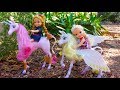 Elsa and Anna toddlers fairies and unicorns adventure