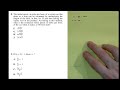 ACT Practice Math Test 1 - Questions 8-9
