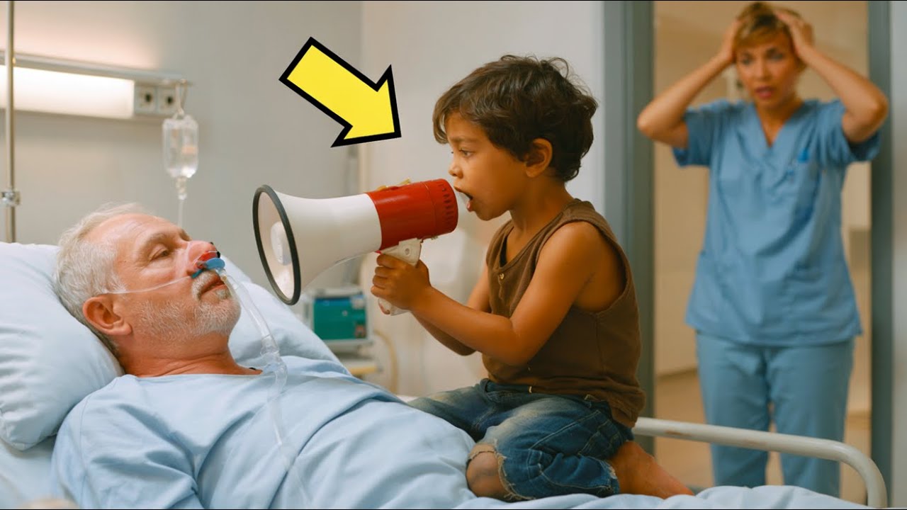 BEGGAR SHOUTS INTO MEGAPHONE OVER MILLIONAIRE IN COMA… AND THE IMPOSSIBLE HAPPENS