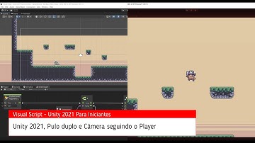 [2022] Unity 2021,  Pulo duplo e Câmera seguindo o Player  (Aula 10)
