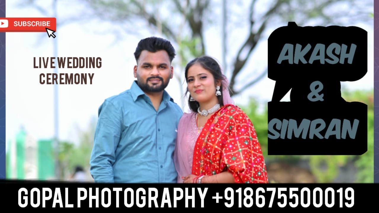 Simran Akash Wedding Ceremony of Akash Weds Simran (Gopal Studio Takhatgarh ...