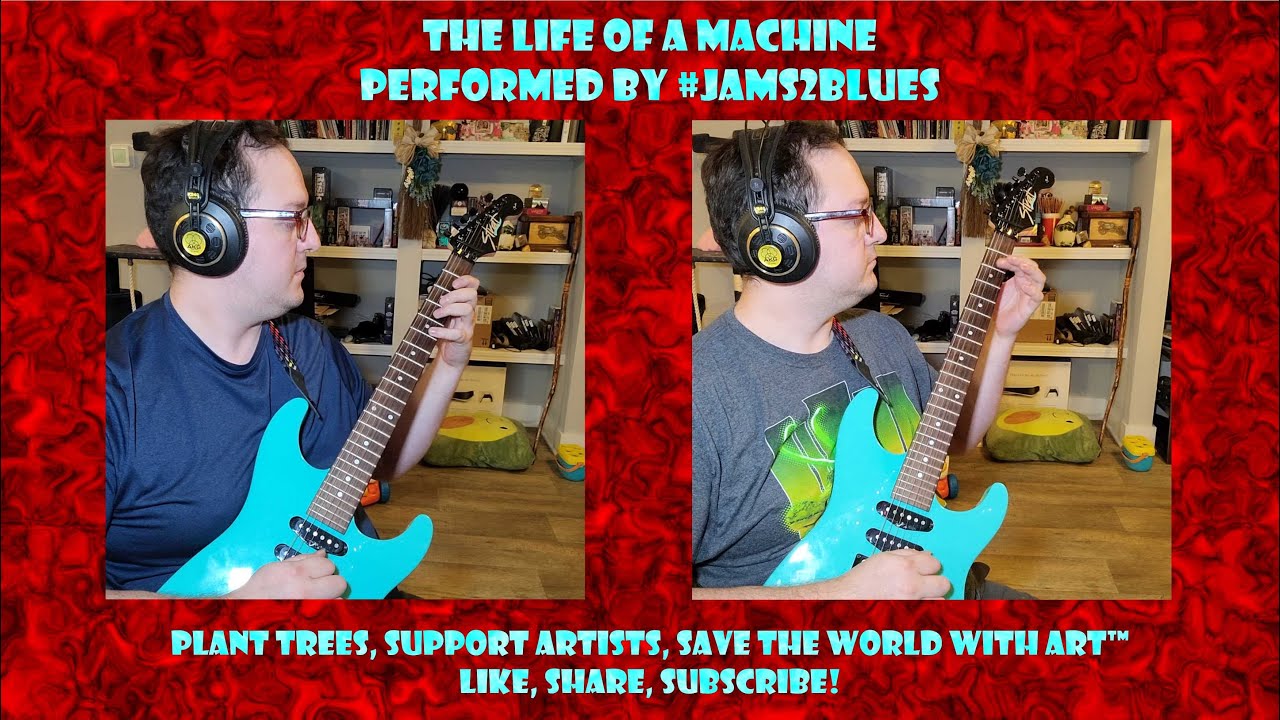 The Life of A Machine IRL UHD 4k, dual harmony guitar solo/Fugue for animation on OBJKT Neoclassical