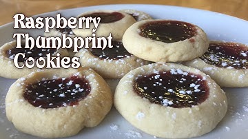 Raspberry Thumbprint Cookies