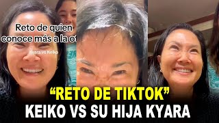 Keiko Fujimori hunde su rostro en olla con agua por RETO de TikTok con su hija Kyara Villanela