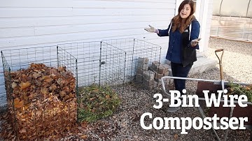 A Closer Look At The 3-Bin Wire Composter Gardener