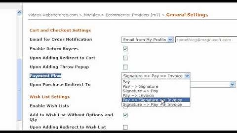 Configure Esignature - Websiteforge Ecommerce Website