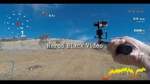 GoPro Hero5 Black GPS Telemetry Gauges on a Hike