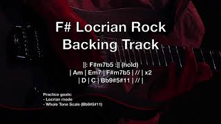 f# locrian backing track