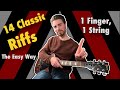 Easy Guitar Riffs That Sound Hard - 1 string riffs (for beginners)