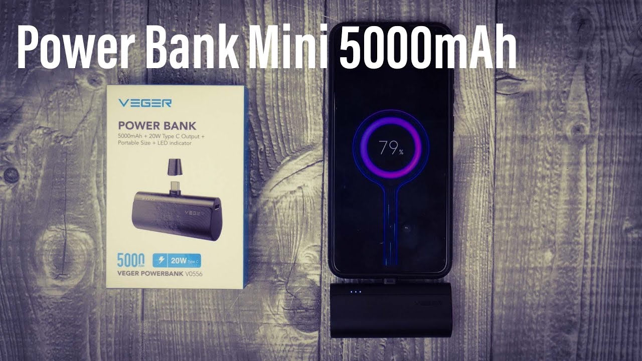 Power Bank Mini 5000mAh VEGER (Unboxing) 