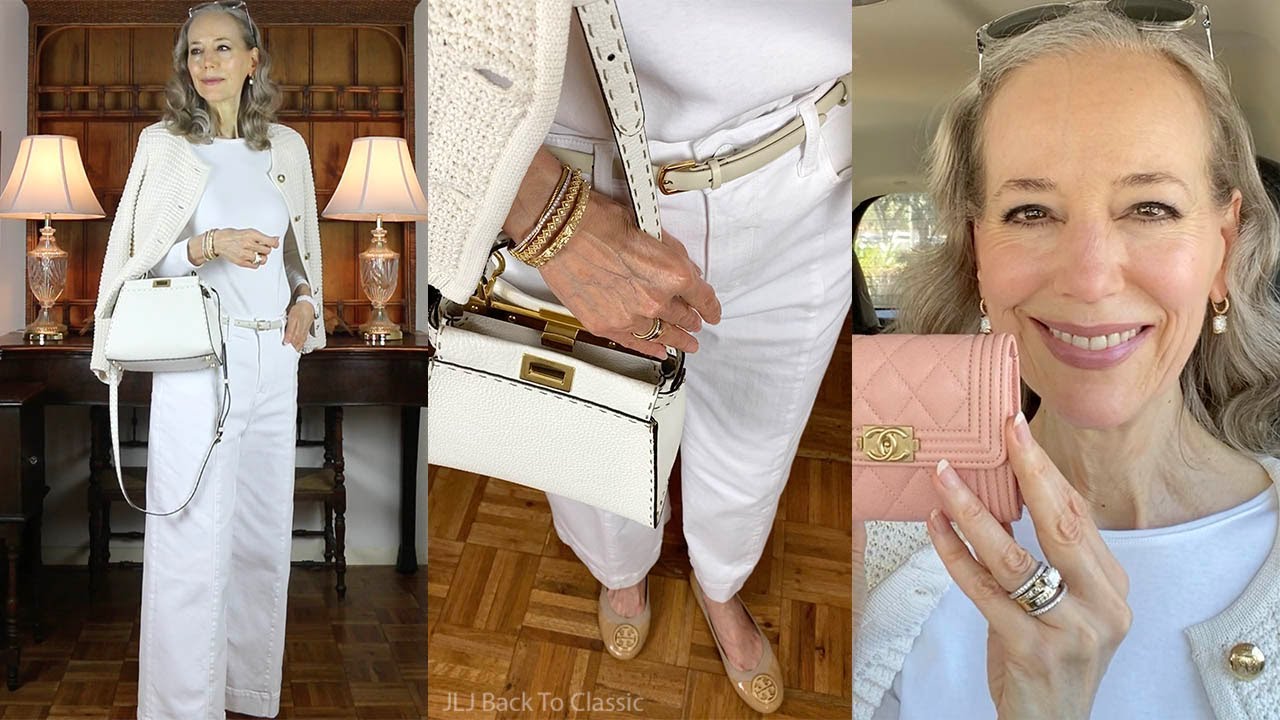Timeless Style, Chilly Day: Fendi White Mini Peekaboo, Ivory