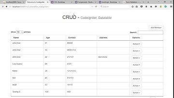 CRUD - Codeigniter, Datatables, Ajax Part 8 Remove