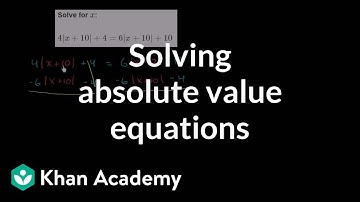 Absolute value equation with no solution | Linear equations | Algebra I | Khan Academy