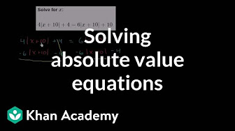 Linear Equations | Algebra I | Khan Academy - YouTube