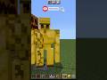 Golden Golem Spawn | Real Or FAKE #minecraft #shorts