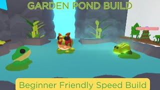 🐸BEGINNER FRIENDLY🐸 Garden Pond Easy Glitch Build   ⏱️ Under 10 mins! Adopt me Roblox