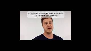 ☠️ Largest DDoS attack ever recorded - 7.3 Terabits per second! 37.4TB in 45 seconds! ☠️ #cyber #bot