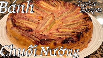 Bánh mì chuối nướng màu đẹp tự nhiên ngon cực kì - Baked banana cake - Taylor Recipes