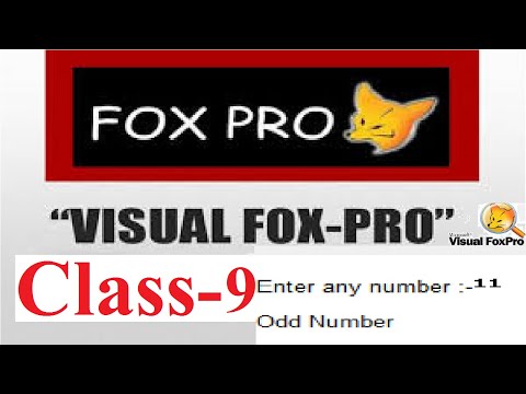 Fox-pro Even or Odd program | Learn visual Fox-pro (Hindi)| FoxPro Class-9 | FoxPro Tutorial