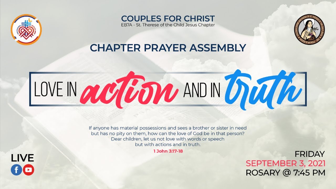 September 2021 Chapter Prayer Assembly - YouTube