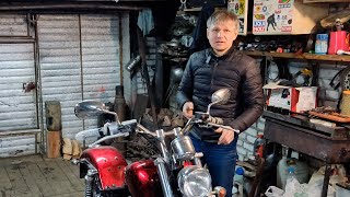 Привет скептикам или Первый запуск мотоцикла "Урал" Дмитрия из Кировска!