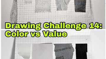 Drawing Challenge 14: Color vs Value - theartproject - April 9, 2020 chad brown
