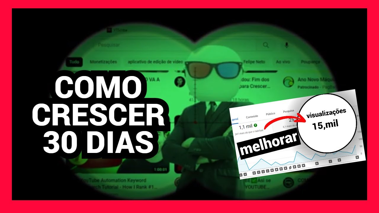 COMO CRESCER EM 30 DIAS NO YOUTUBE 4 ETAPAS PARA CRESCER SEU CANAL ...