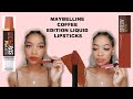 MAYBELLINE COFFEE EDITION SUPERSTAY MATTE INKS VS SUPERSTAY 24 2-STEP LIQUID LISTICK DEMO AND REVIEW