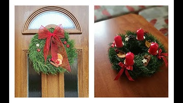DIY Advent wreath | How to make advent wreath | Christmas decoration
