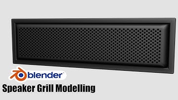 Blender 3.4 - How to make speaker and speaker grill in blender