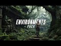 Environments pack  green screen epic backgrounds
