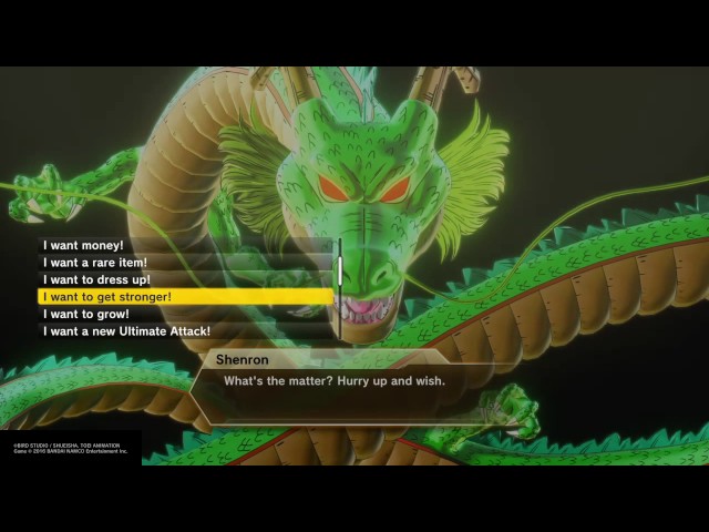 Dragon Ball Xenoverse 2 - ALL SHENRON WISHES (Wishes Explained And  Showcased) 