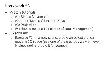 C# and Unity3D - HW 3