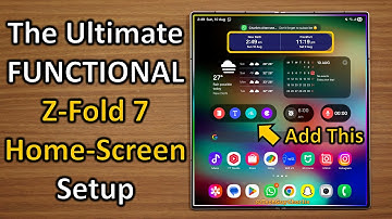 The Ultimate Home-Screen Setup On Galaxy Fold 7 🔥📲