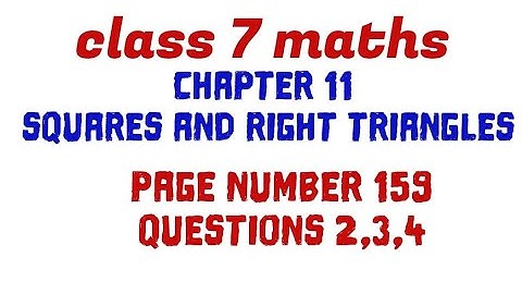 Class maths chapter 11 squares and triangles page 159 Kerala syllabus scert #class7_maths_chapter11