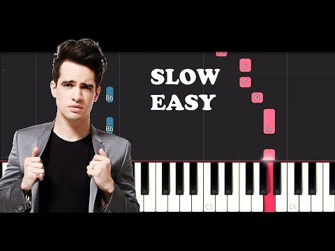 Panic At The Disco High Hopes Slow Easy Piano Tutorial Youtube - how to play high hopes on roblox piano