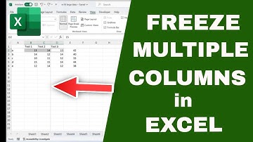 How to FREEZE MULTIPLE COLUMNS at Once in Excel (Freeze Multiple Panes)