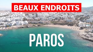 Île de Paros, Grèce | Plage, vacances, voyage, tourisme, paysages | Vidéo 4k | Paros beaux endroits